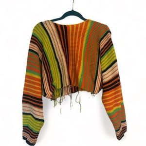 Urban Outfitters Retro Fringe Stripe Sweater